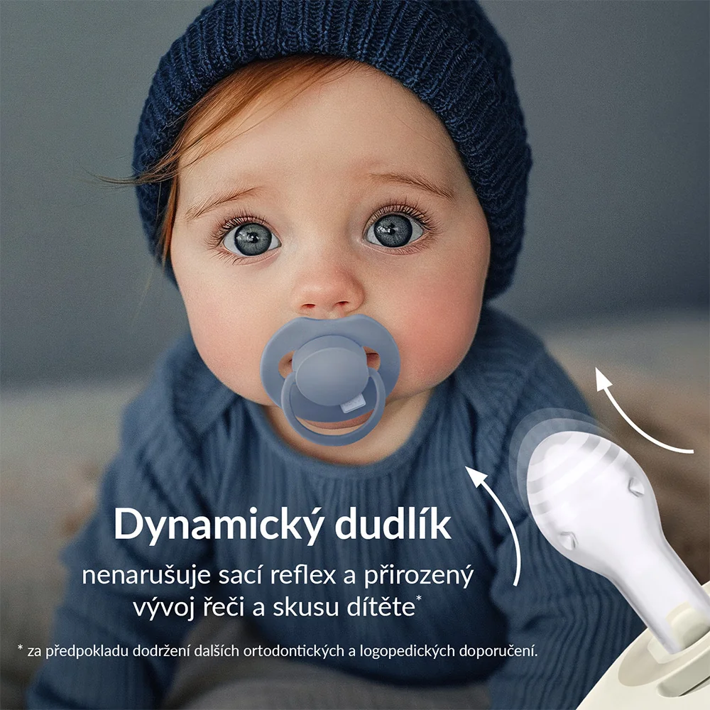 LOVI Prime Dudlík silikonový dynamický 0–6m 1 ks Coconut