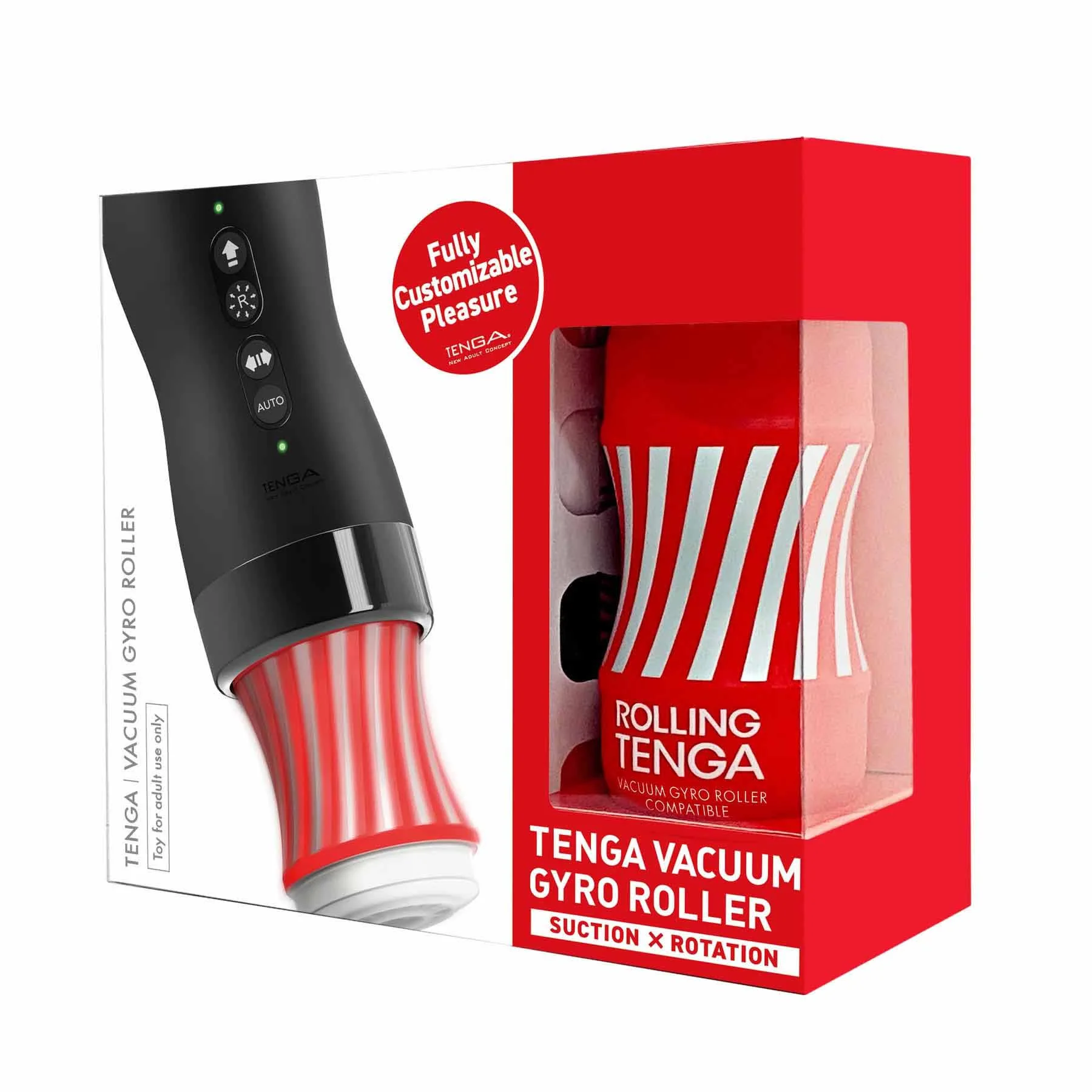 TENGA Rotační masturbátor Vacuum Gyro Roller (20 cm)