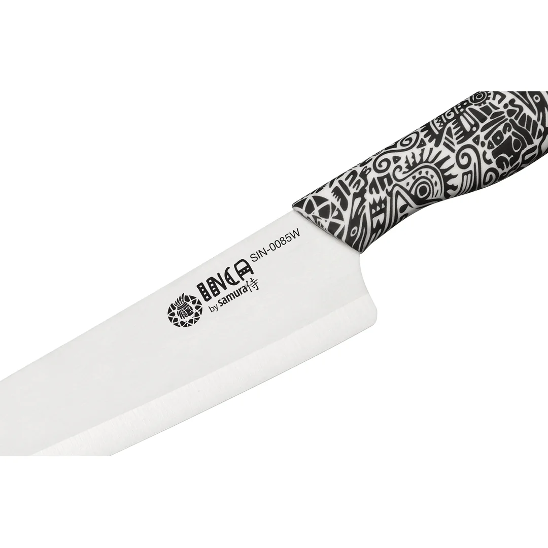 Samura INCA Šéfkuchařský keramický nůž 18,7 cm s čepelí z bílé zirkonie (SIN-0085W)