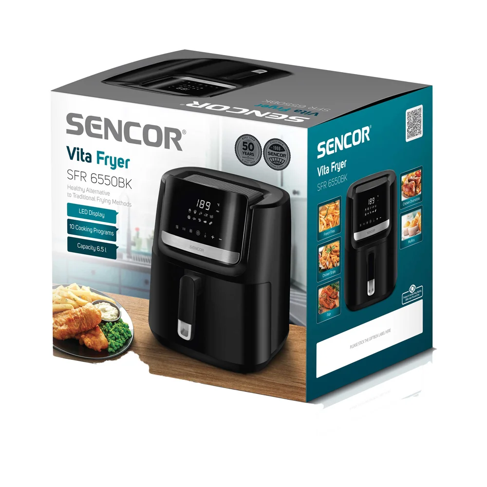 SENCOR SFR 6550BK-EUE3 horkovzdušná fritéza