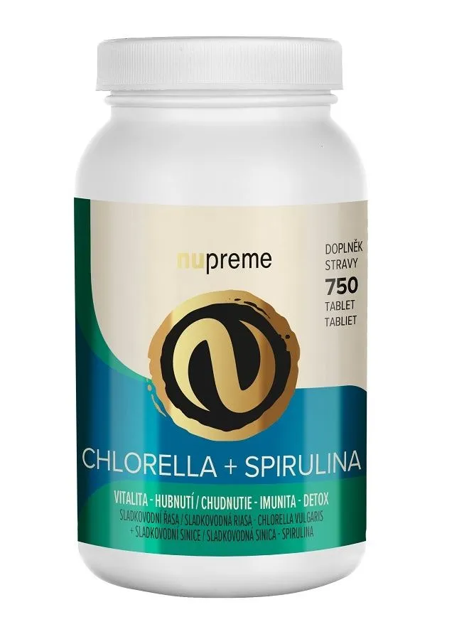 Nupreme Chlorella + Spirulina 750 tablet