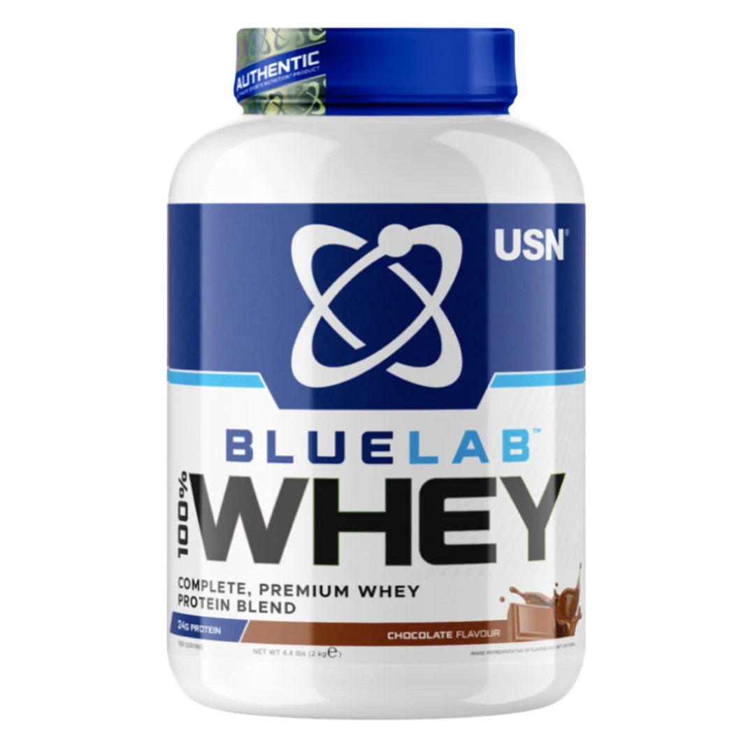 USN BlueLab 100% Whey Premium Protein 908g - čokoláda, karamel