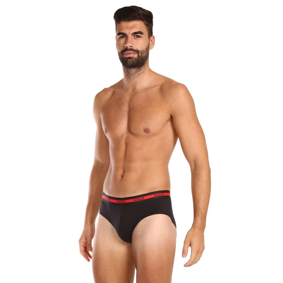 HUGO 3PACK pánské slipy černé (50492378 002) M