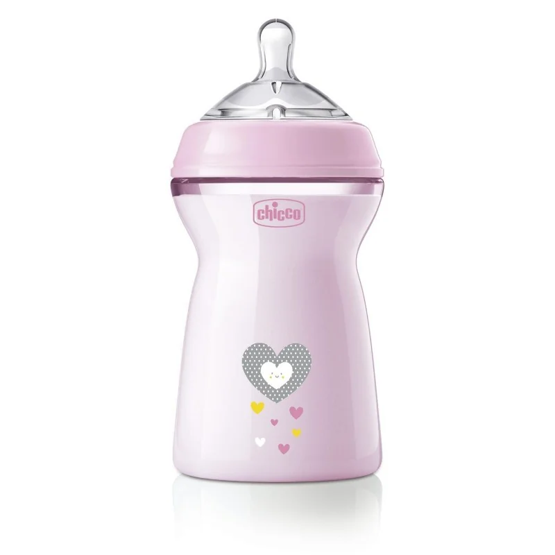 Chicco Láhev kojenecká antikolik Natural Feeling 6m+ 330 ml dívčí