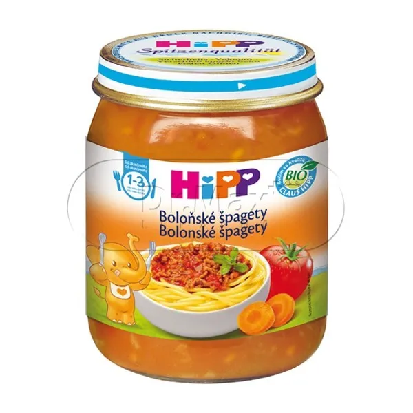HIPP DĚTSKÉ MENU BIO Špagety v boloňské omáčce 250g 