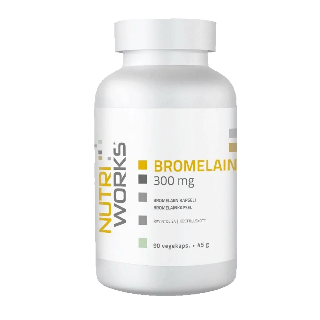 NutriWorks Bromelain 300mg - 90 kapslí