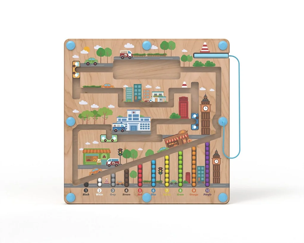 2Kids Toys Edukační magnetická hrací deska City