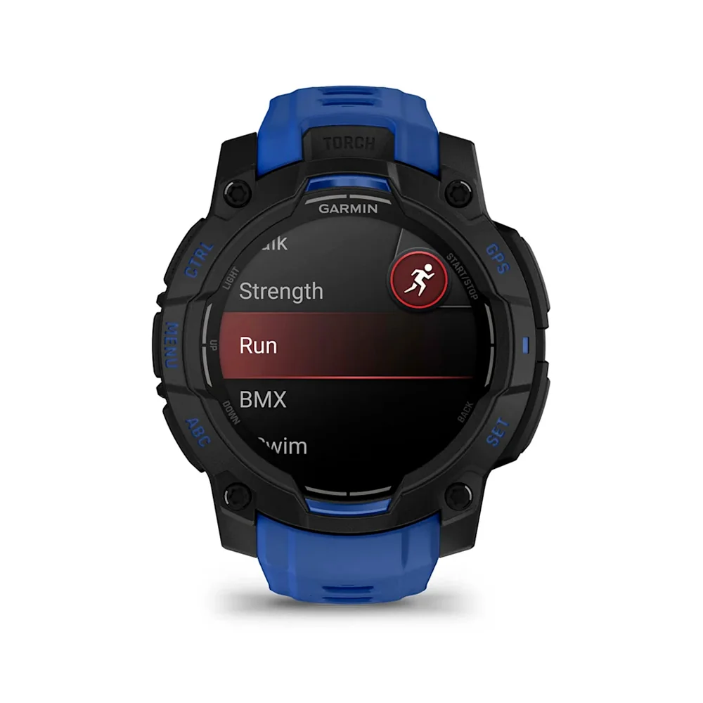 Garmin Instinct 3 AMOLED 45 mm chytré hodinky Black/Blue