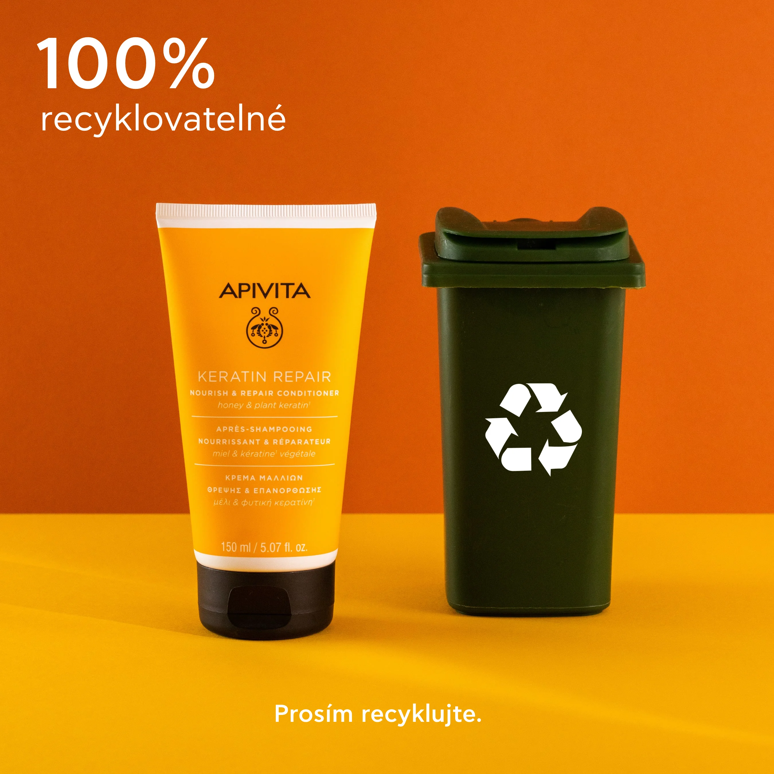APIVITA Keratin Repair regenerační kondicionér 150 ml