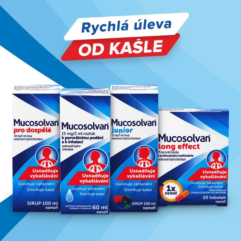 Mucosolvan 15 mg/2 ml roztok 60 ml