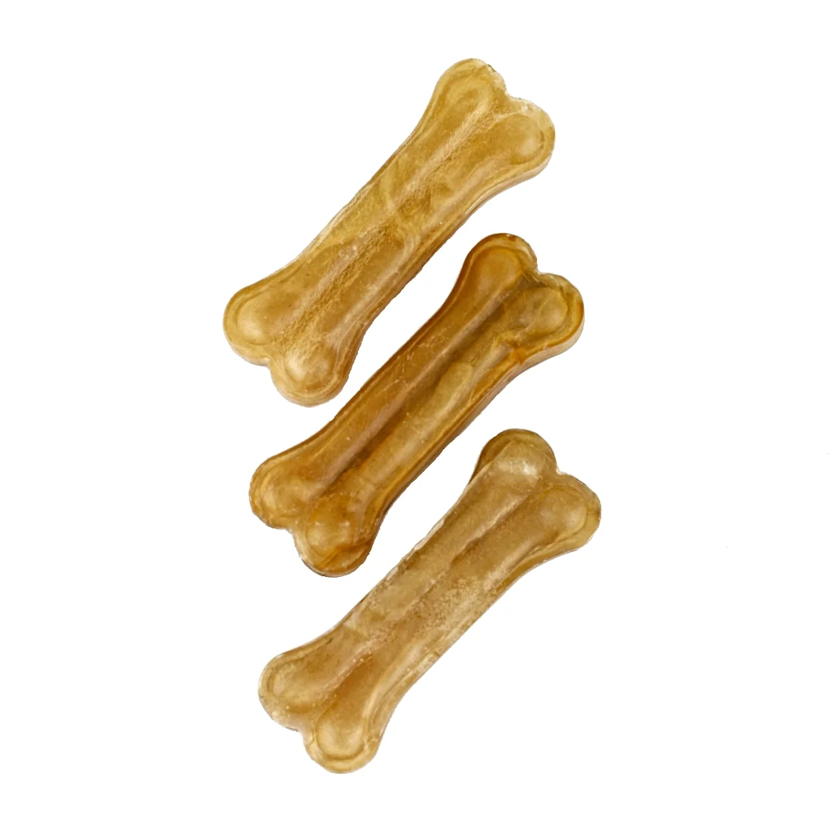 Akinu Kost z buvolí kůže přírodní pamlsek pro psy žvýkací 8 cm 10 x 3 ks