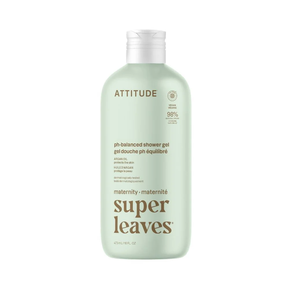 ATTITUDE Super leaves Maternity tělové mýdlo pro těhotné s arganem 473 ml