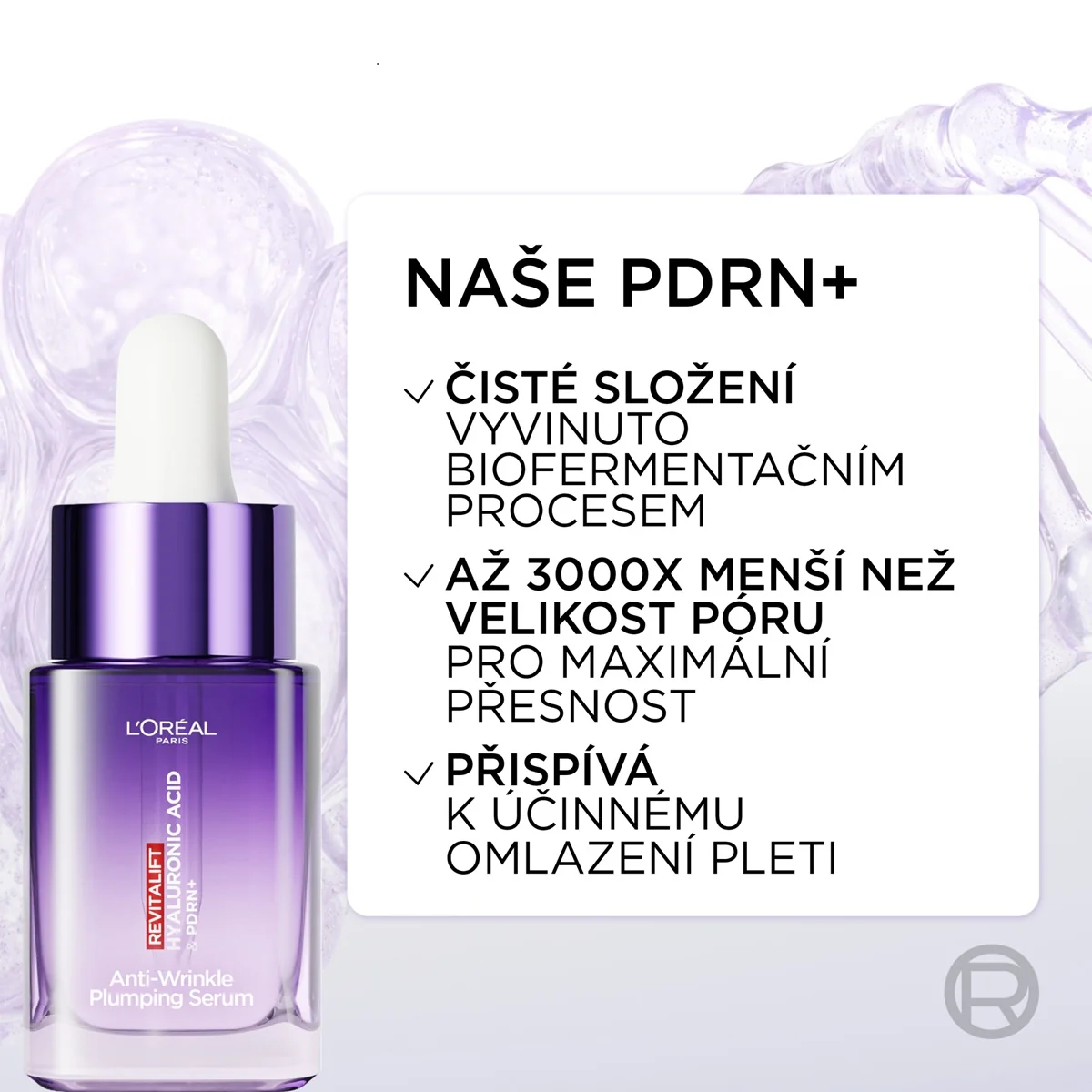 L'Oréal Paris Revitalift Filler Hyaluron vyplňující sérum s kyselinou hyaluronovou + PDRN 15 ml