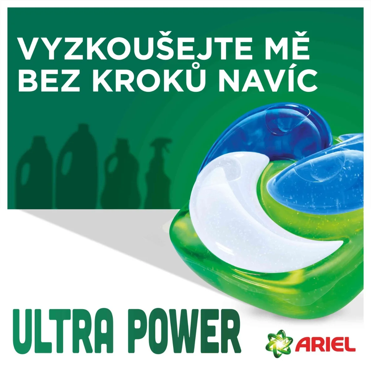 Ariel Ultra Power Pods Universal+ kapsle na praní 18 ks