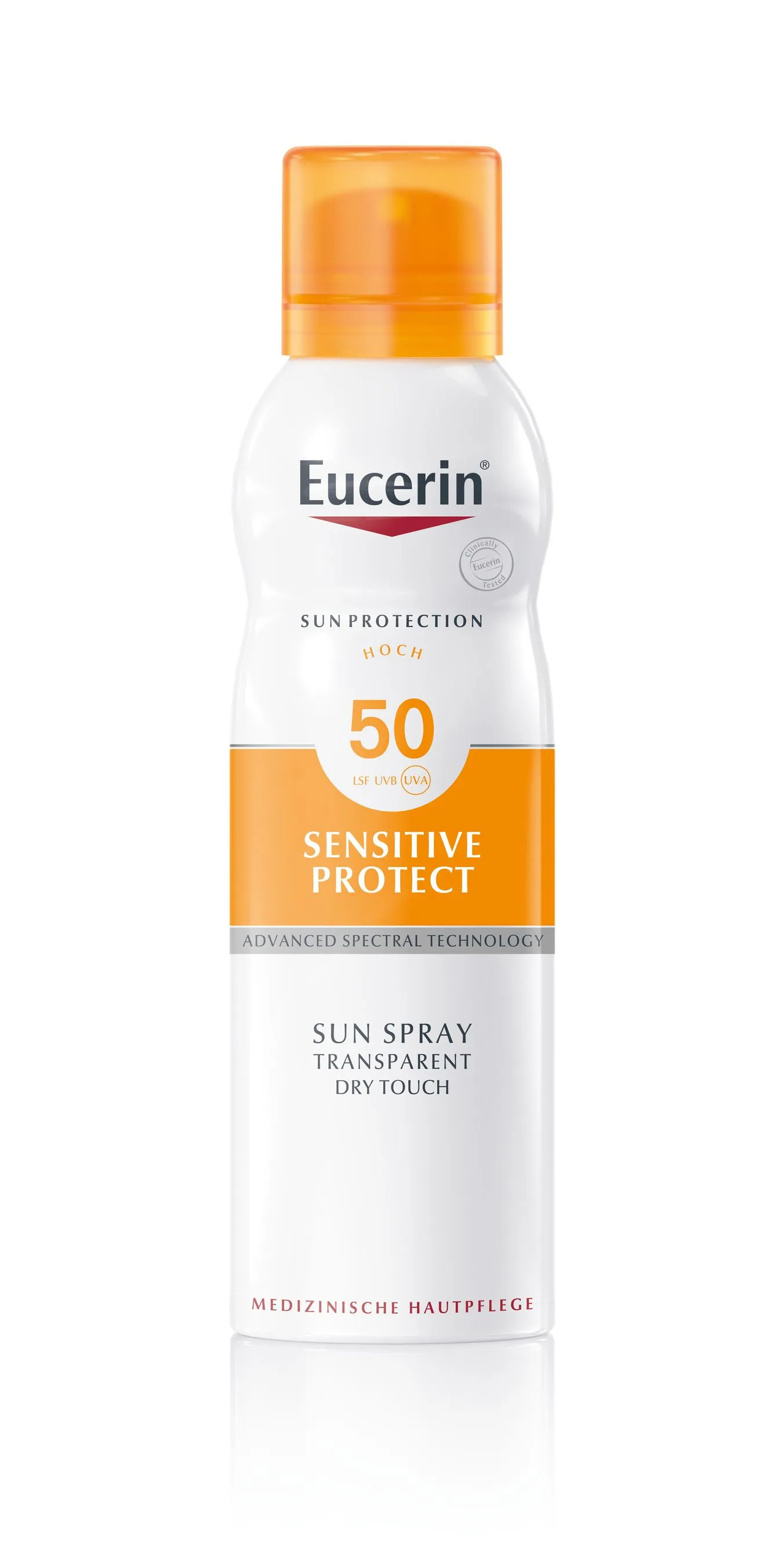 Eucerin Sensitive Protect Dry Touch SPF50 transparentní sprej 200 ml