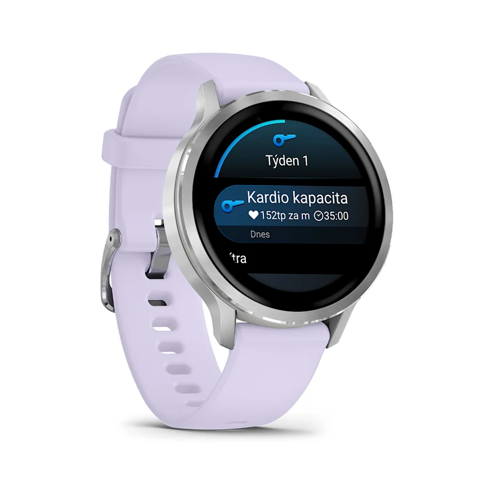 Garmin Venu 4 41 mm chytré hodinky Silver/Periwinkle