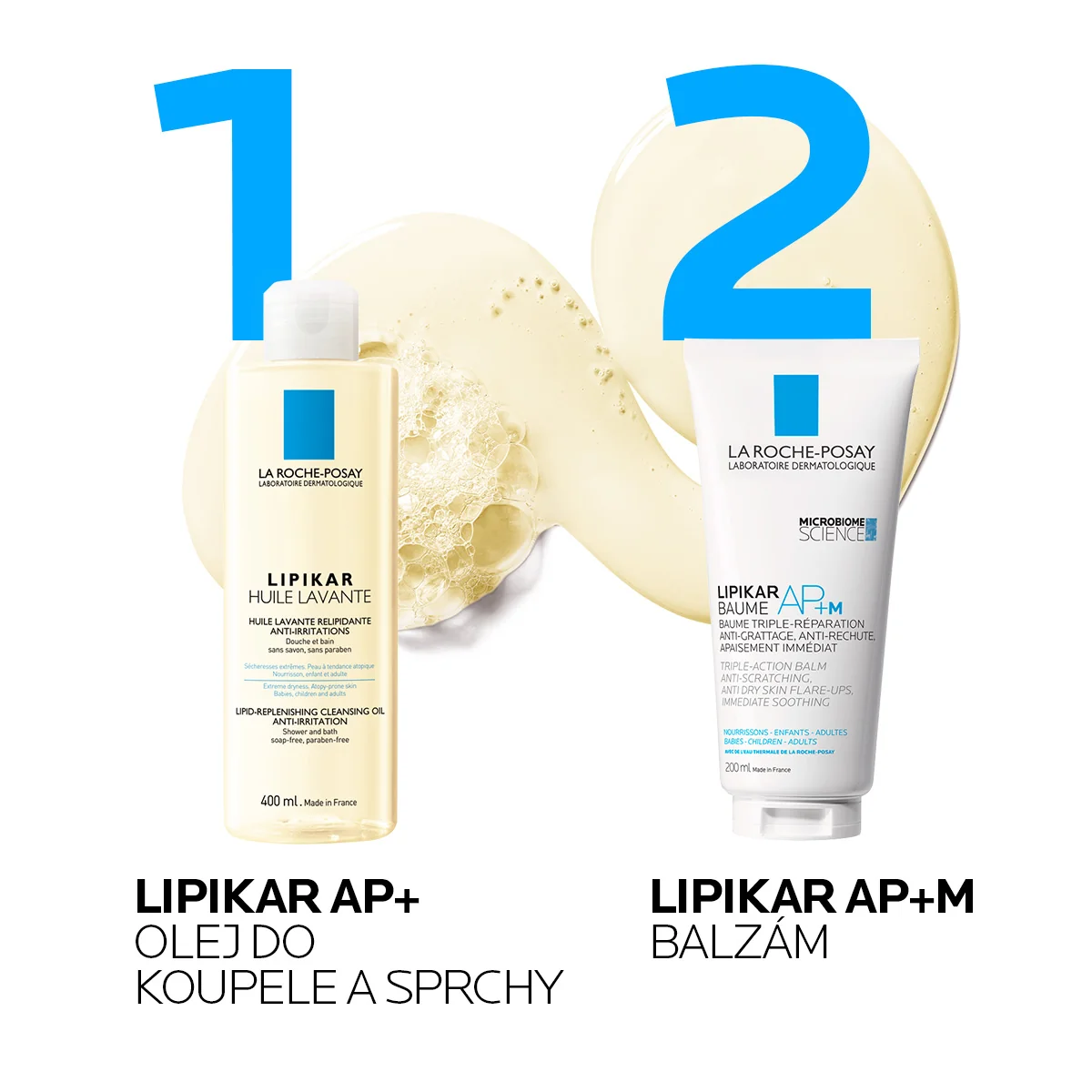 La Roche-Posay Lipikar AP+ sprchový olej 400 ml