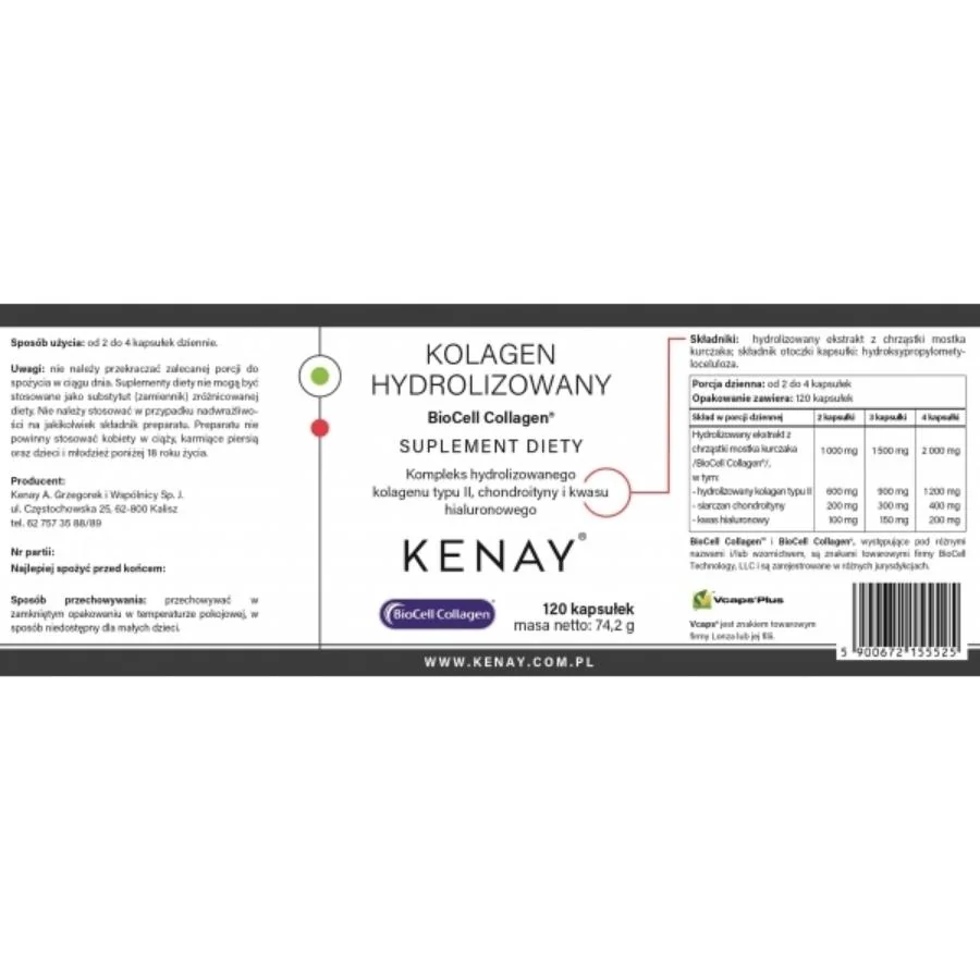 Kenay Kolagen typu II BioCell Collagen 120 kapslí