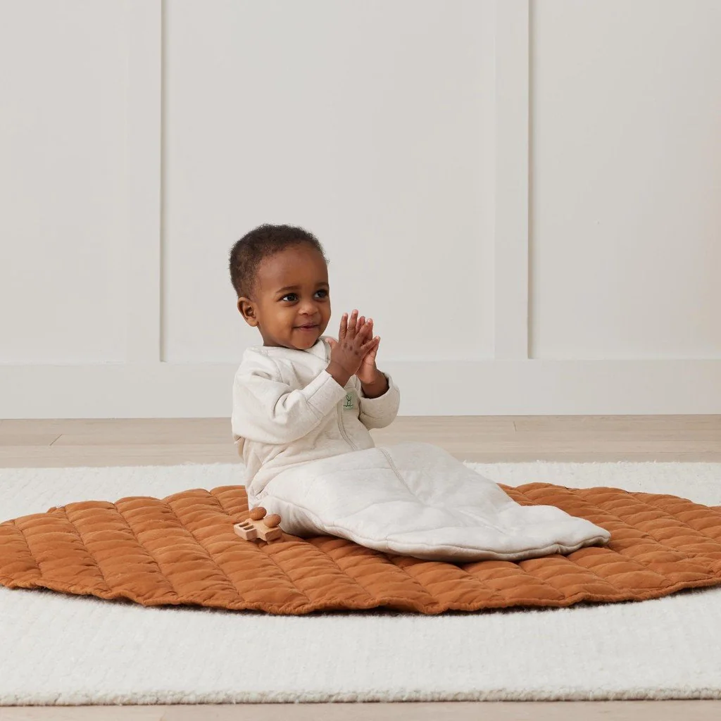 ergoPouch Pytel na spaní s rukávy Jersey Oatmeal Marle 3-12 m, 6-10 kg, 3,5 tog