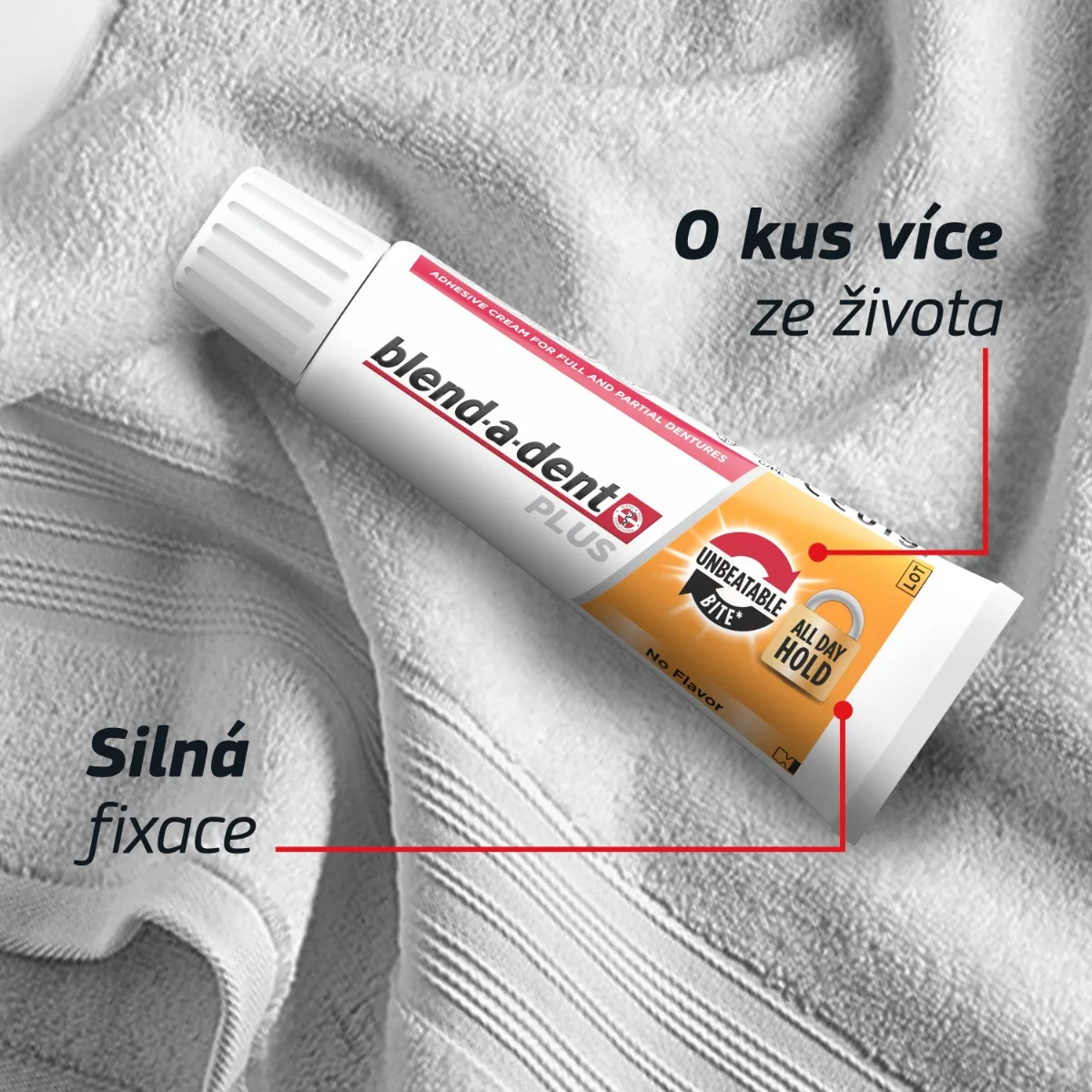Blend-a-dent Plus Unbeatable Bite fixační krém 40 ml