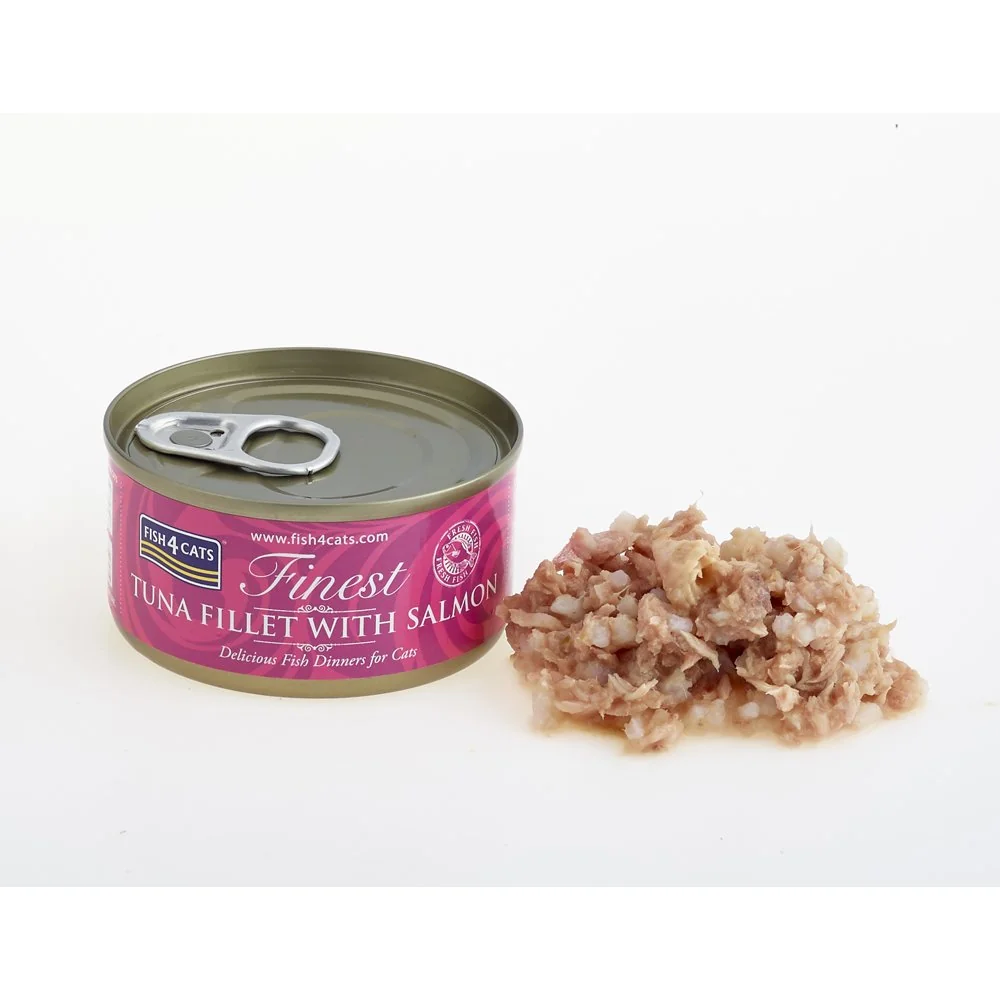 Fish4Cats Konzerva pro kočky Finest tuňák s lososem 70 g