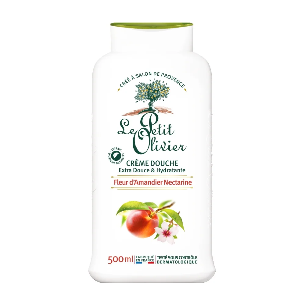 Le Petit Olivier Sprchový krém Mandlový květ a nektarinka 500 ml