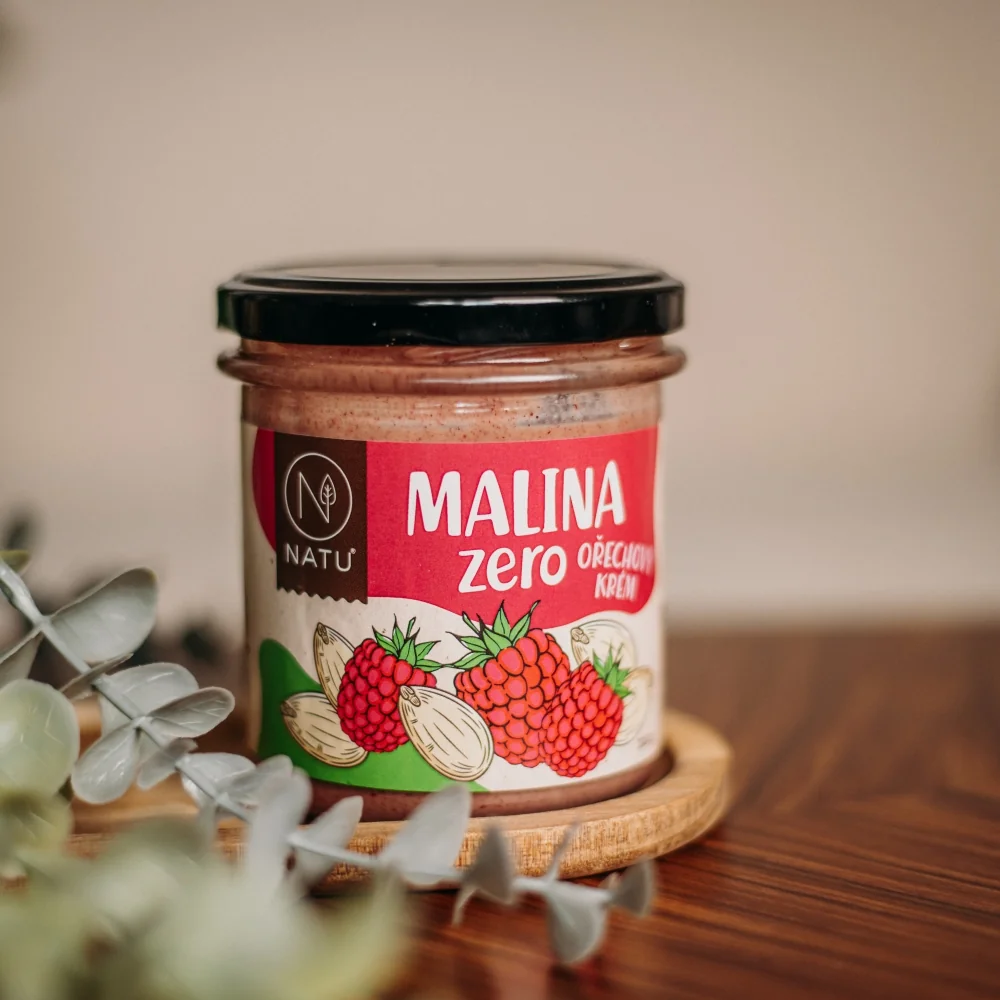 NATU Malina zero ořechový krém 300 g