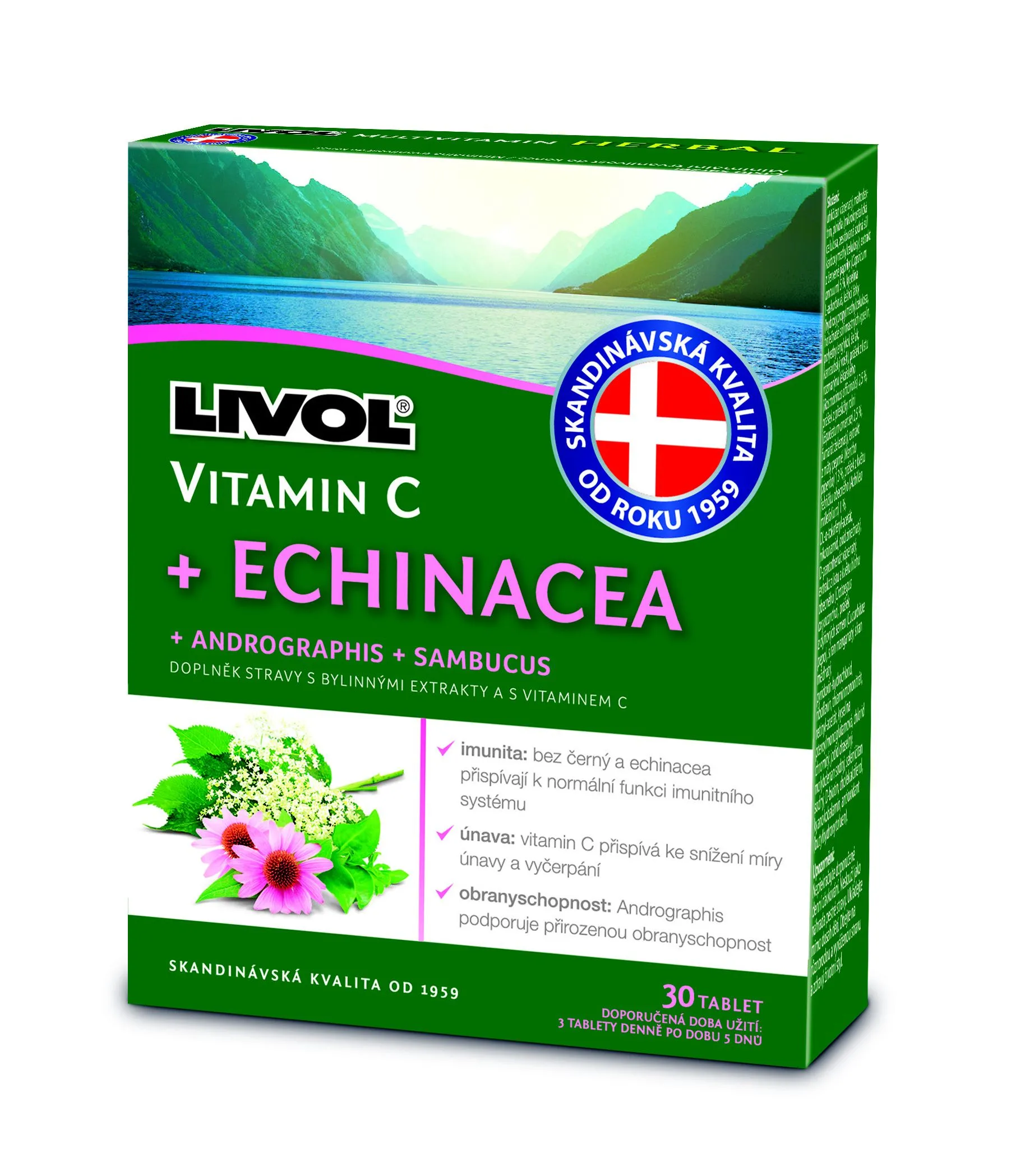 Livol Echinacea + vitamin C tbl.30