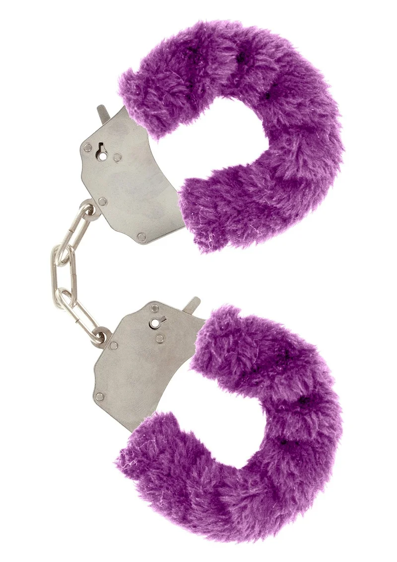You2Toys ToyJoy Furry Fun Cuffs plyšová erotická pouta Purple