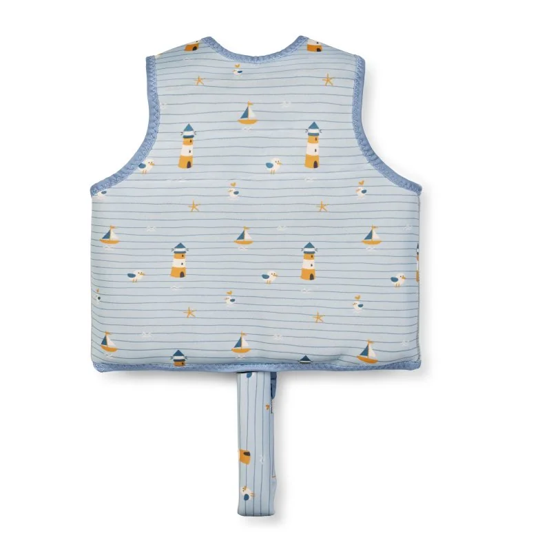 Saro Baby plavecká neoprenová vesta s UV ochranou (1-3r) Navy Hugs