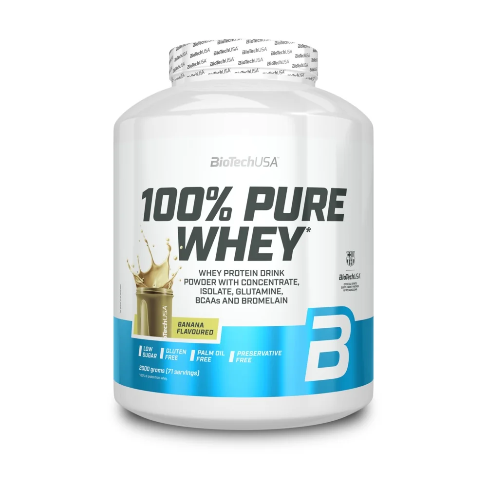BioTech USA 100% Pure Whey 2000 g banán