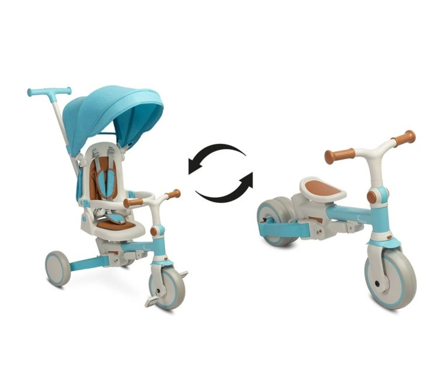 Toyz Dětská tříkolka 3v1 Faro - modrá
