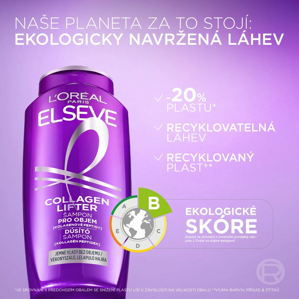 Loréal Paris Elseve Collagen Lifter šampon pro objem 400 ml