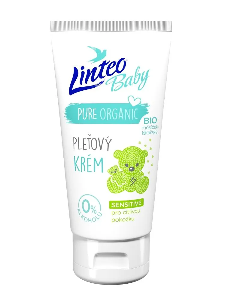 Linteo Baby Dětský pleťový krém s BIO měsíčkem lékařským 75 ml