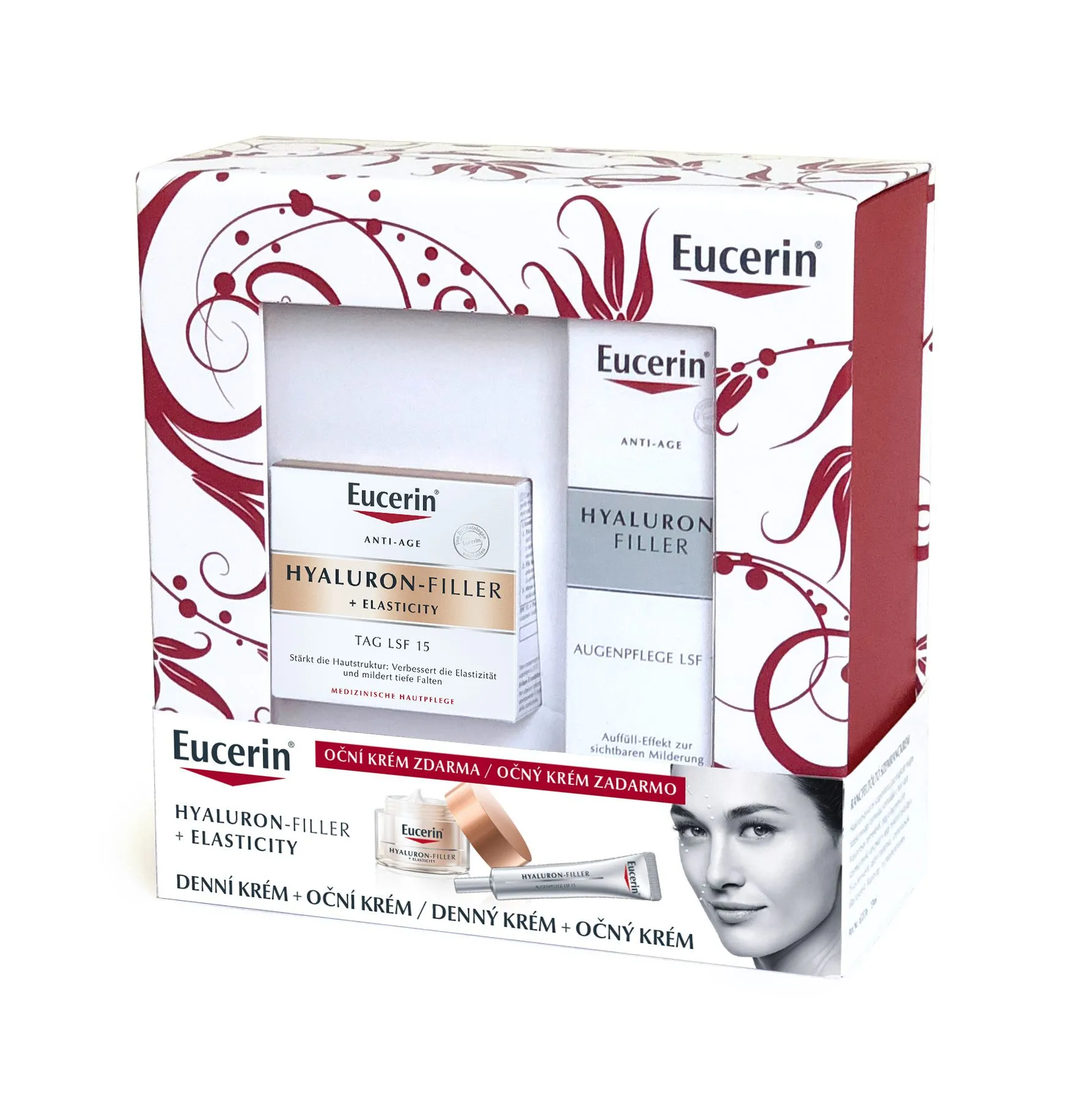 Eucerin HyaluronFiller+Elasticity denní krém 50 ml + oční krém 15 ml