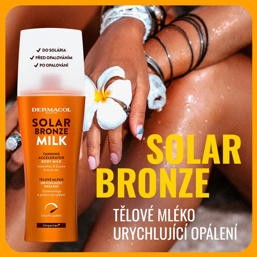 Dermacol SOLAR BRONZE Tělové mléko urychlující opálení 200 ml