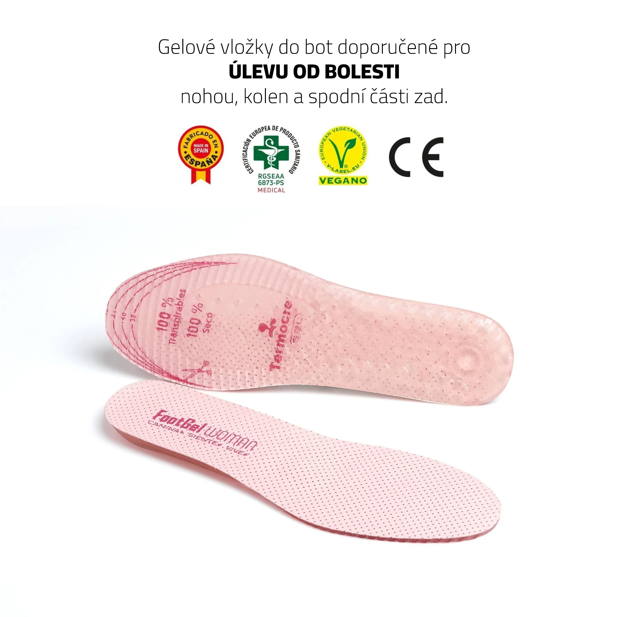 FOOTGEL Vložky do bot WALKING WOMEN EU 35-38