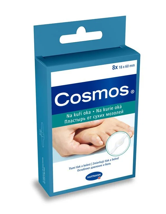 Rychloobvaz COSMOS Hydro-Active na kuří oka 8ks