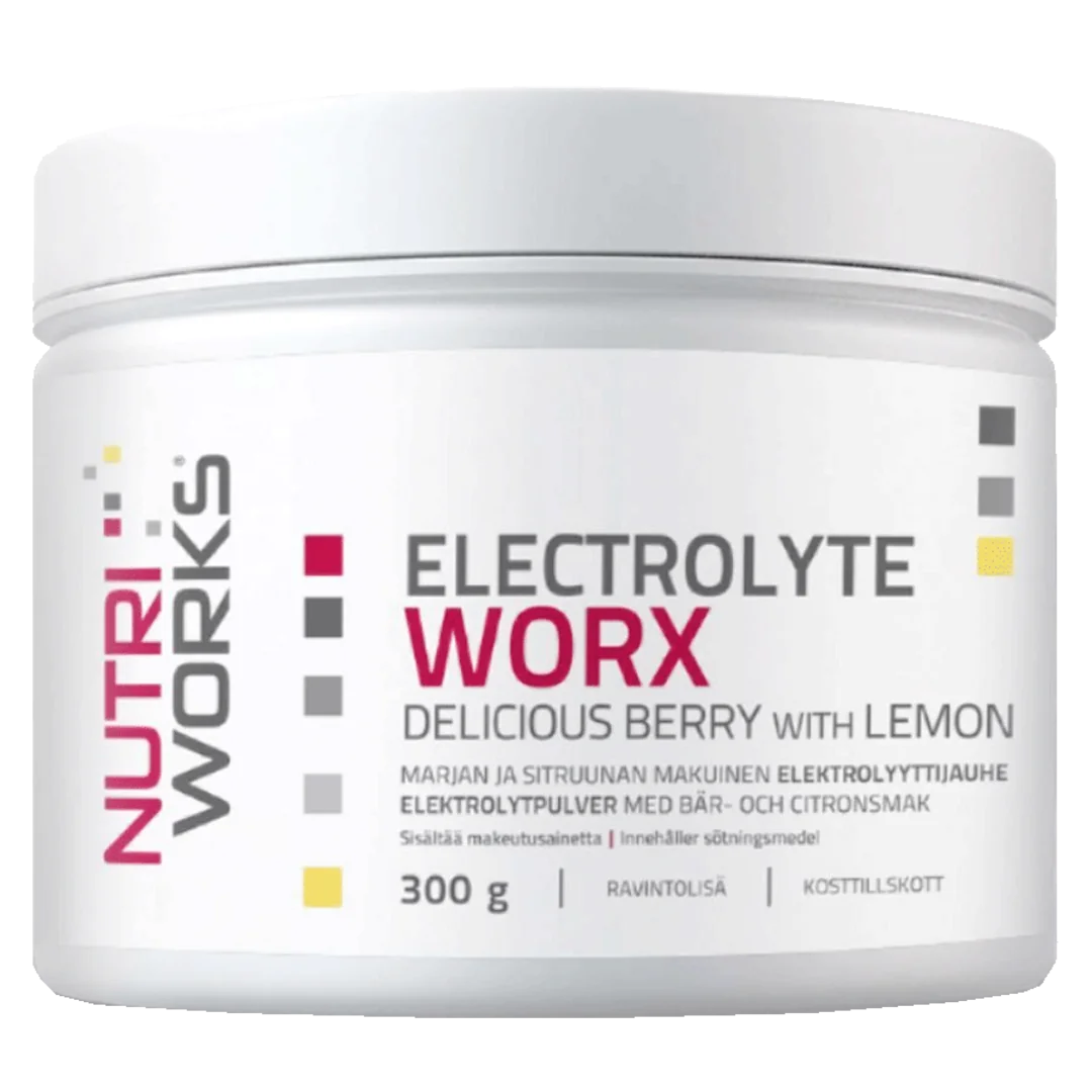 NutriWorks Electrolyte Worx NEW 300g - broskvový ledový čaj