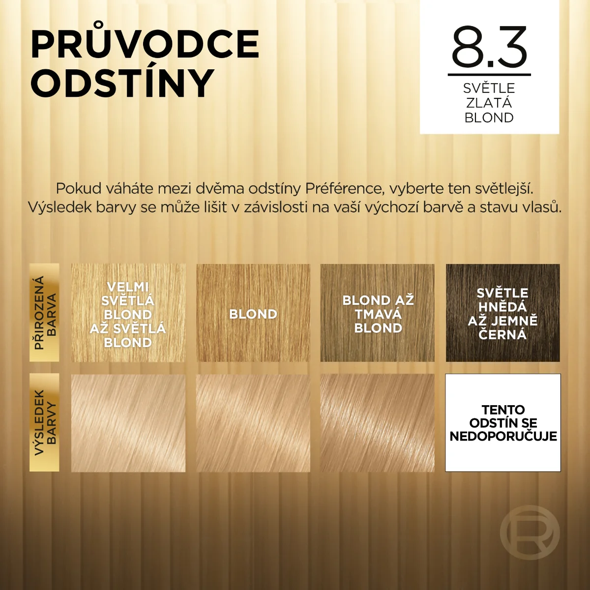 Loréal Paris Preference 8.3 světle zlatá blond