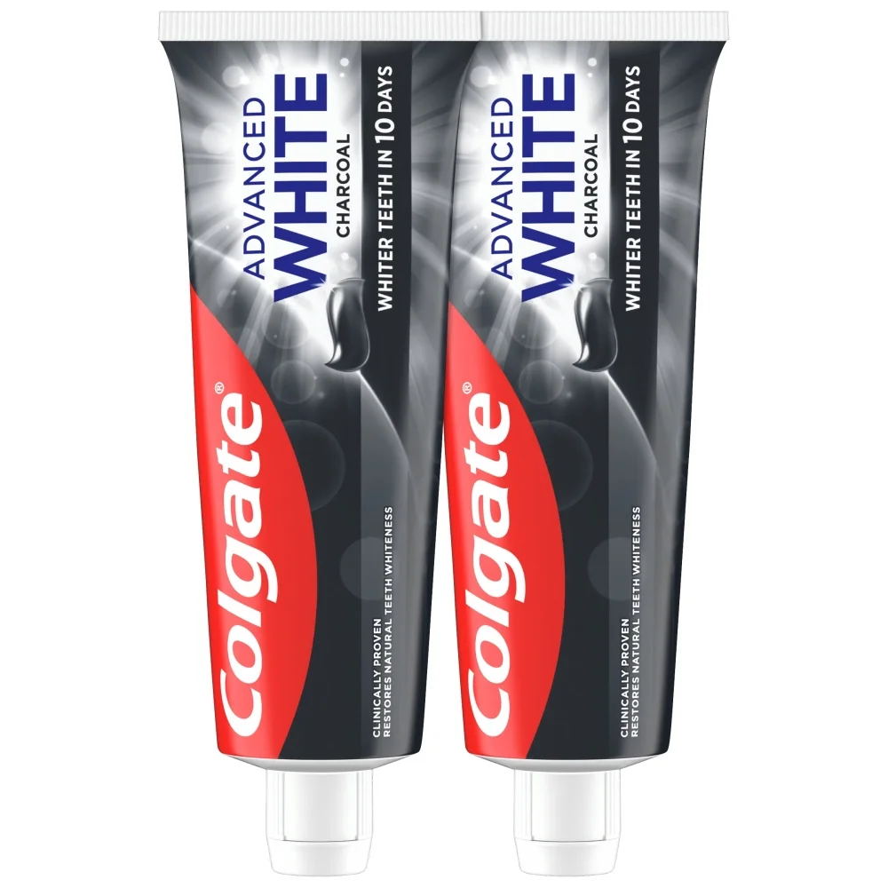 Colgate Advanced White Charcoal zubní pasta 2x75 ml duopack