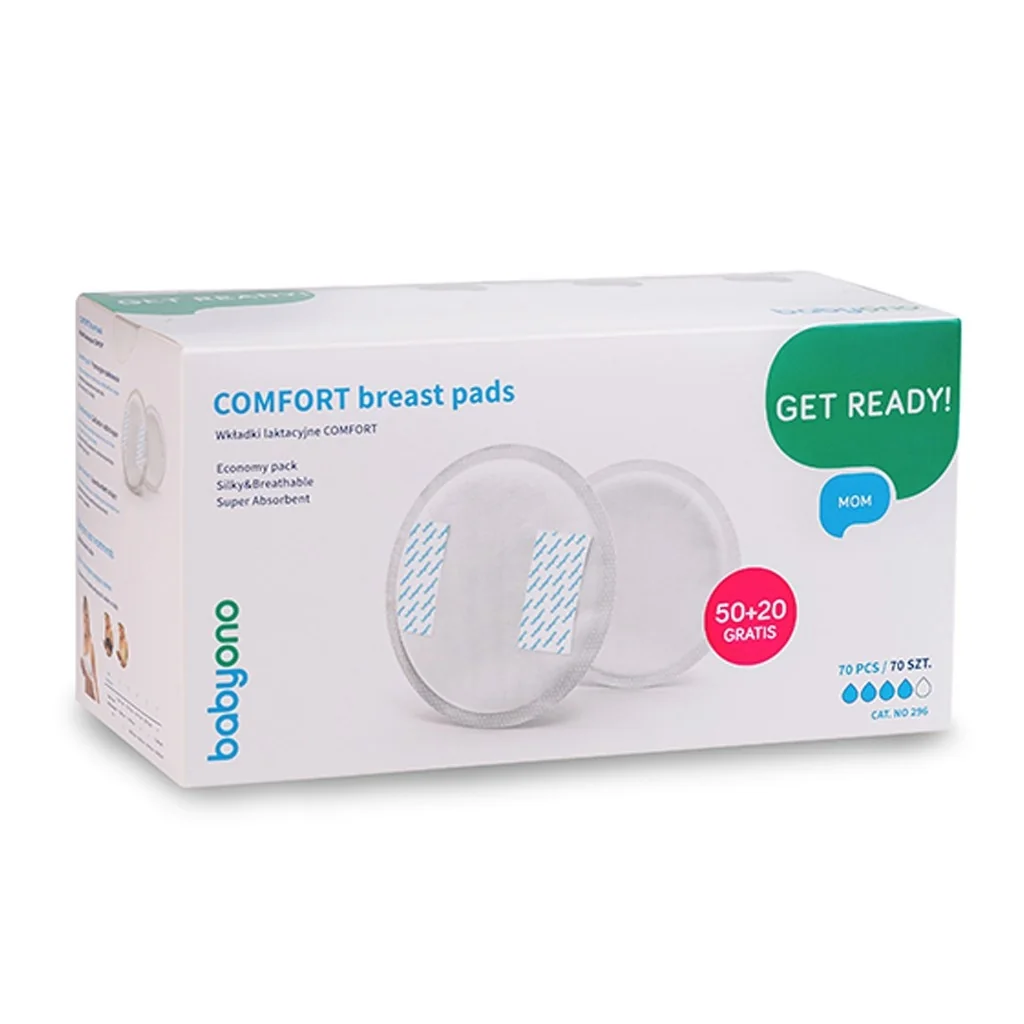 Babyono Vložky do podprsenky COMFORT 50 +20 ks