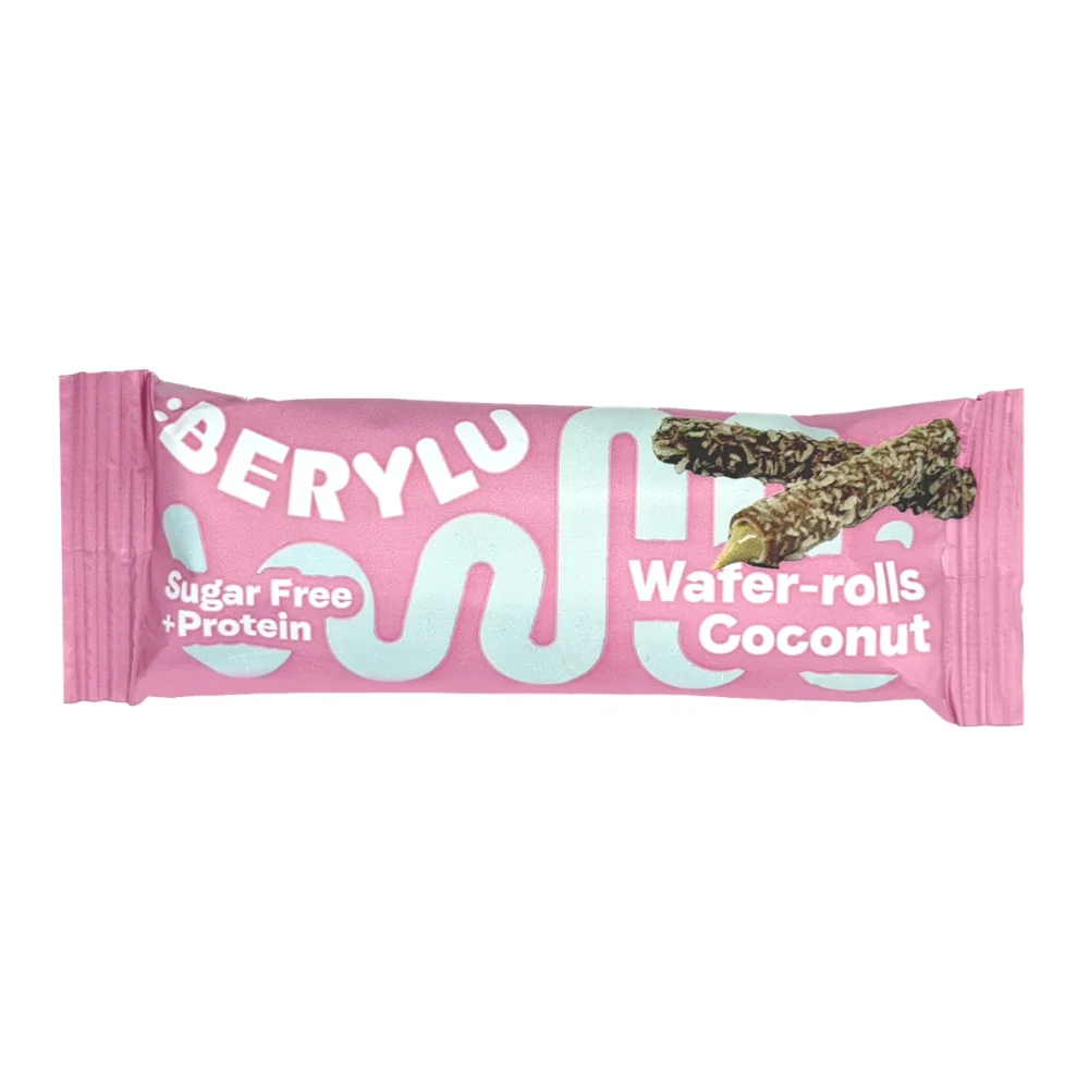 Berylu Proteinové trubičky bez přidaného cukru 25 g kokos