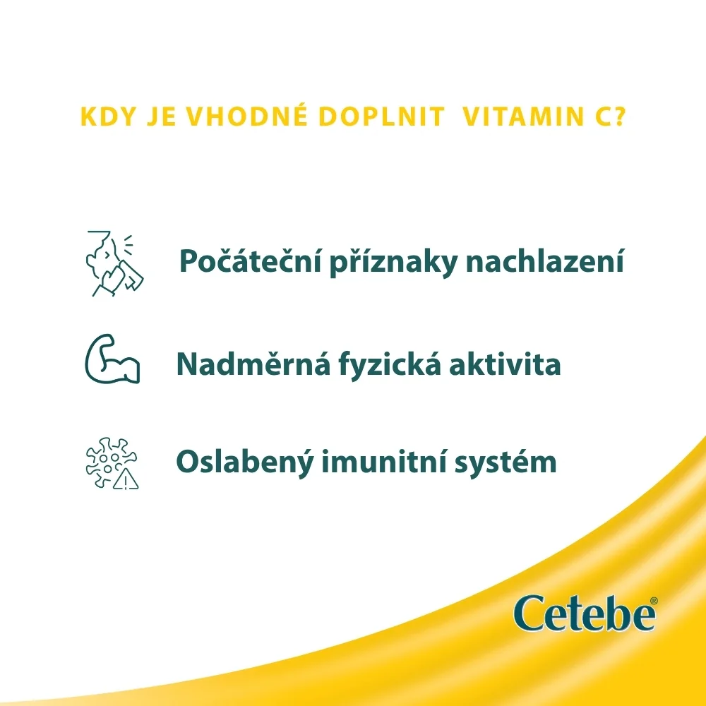 Cetebe Vitamin C 500 mg s postupným uvolňováním 60 kapslí