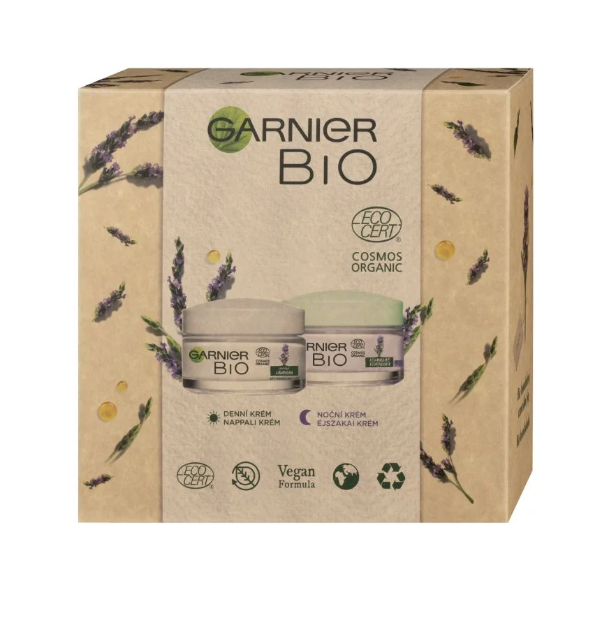 Garnier BIO Levandule denní a noční krém dárková sada