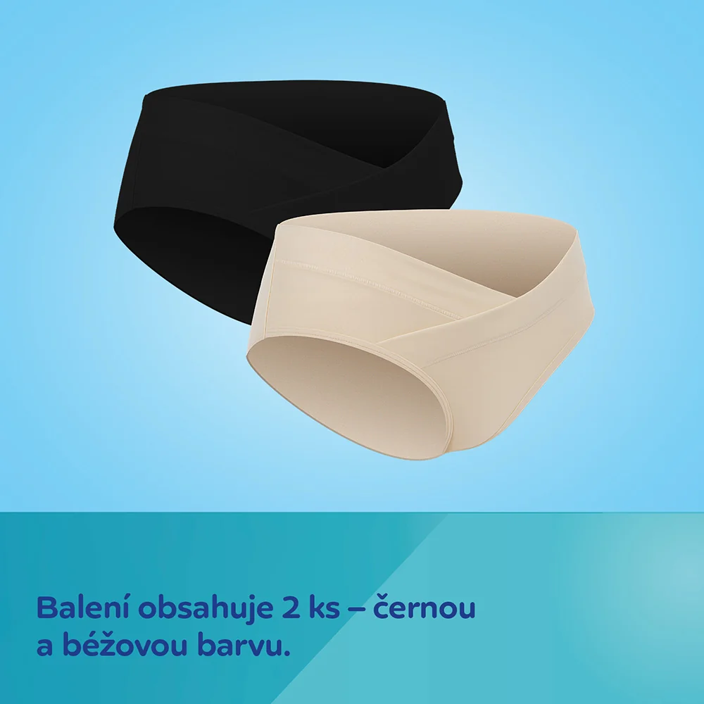 Canpol babies MumFIT Těhotenské kalhotky s nízkým pasem vel. L 2 ks