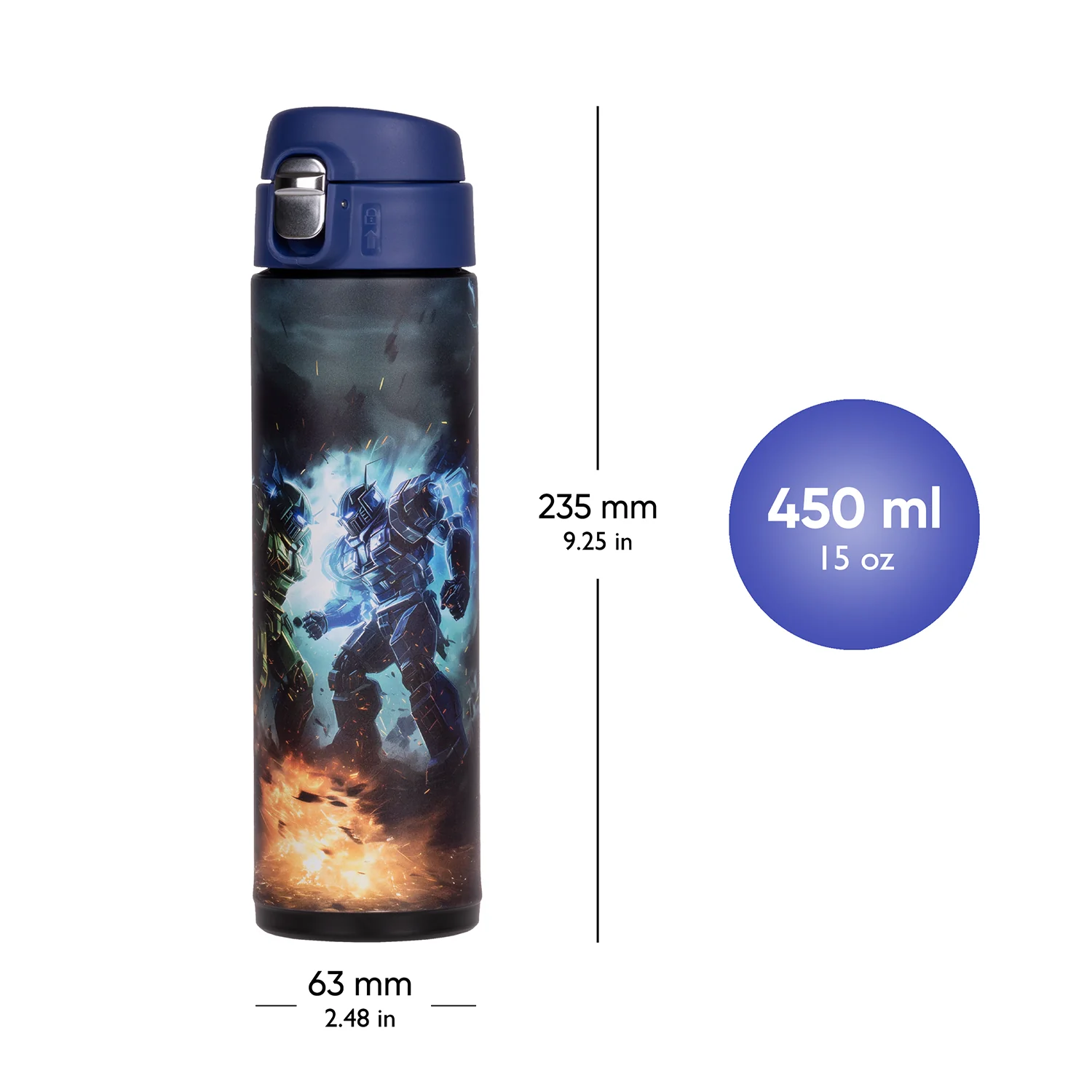 Baagl Termoláhev Roboti, 450 ml