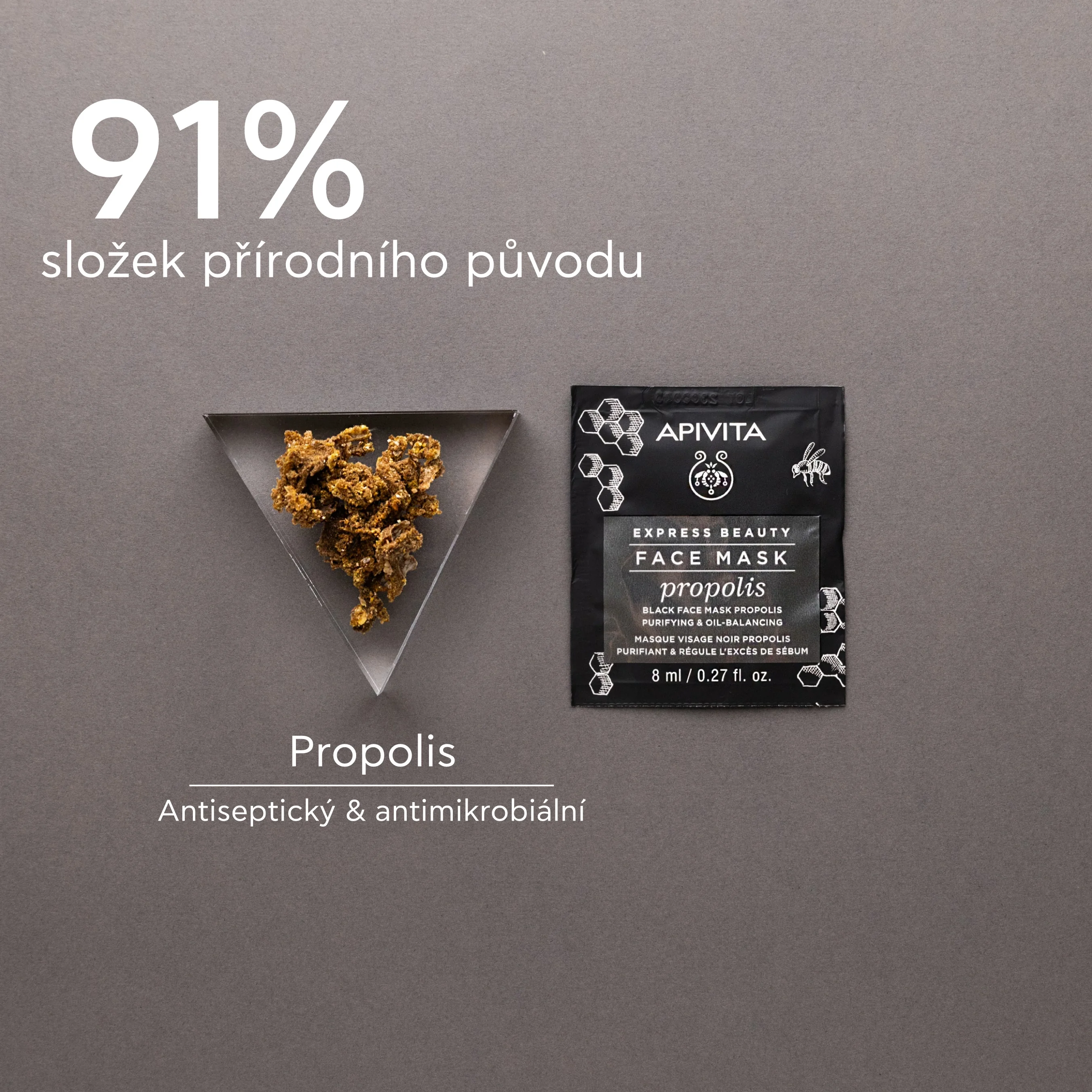 APIVITA Express Beauty Propolis pleťová maska 2x8 ml