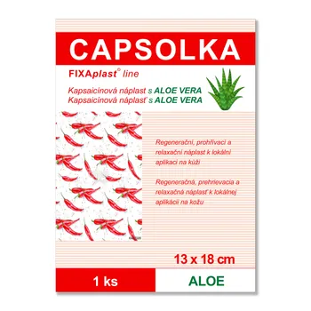 Capsolka Kapsaicínová náplast s Aloe vera 13x18 cm 