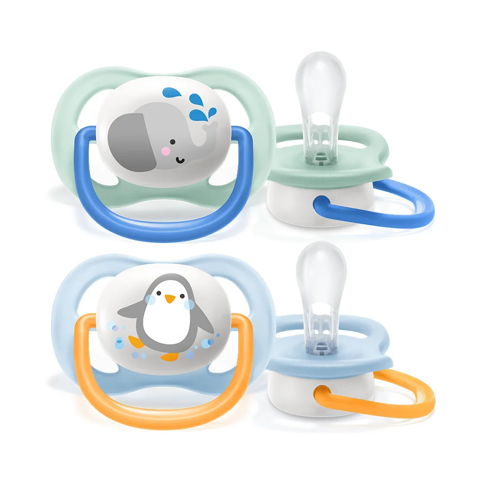 Philips Avent Šidítko Ultra Air 0–⁠⁠⁠⁠⁠⁠6m chlapec 2 ks zvířátko